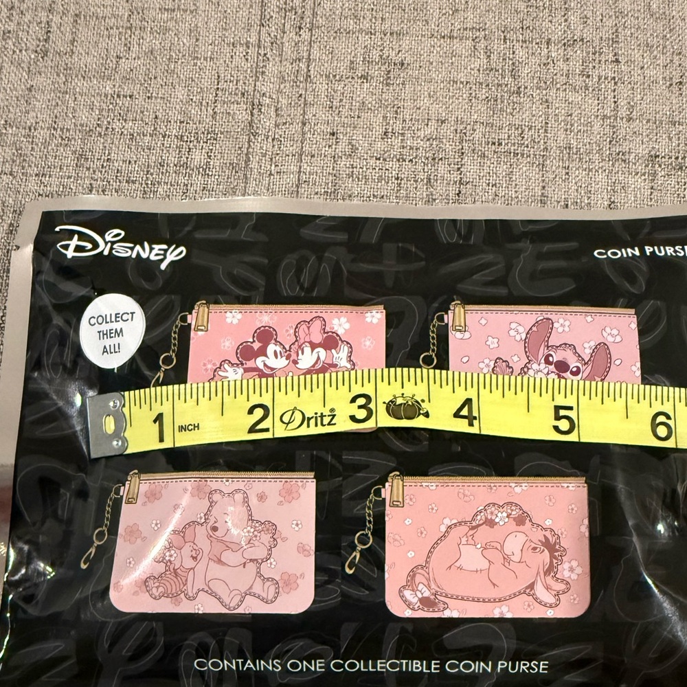 Disney Blind Bag Cherry Blossom Character Collectible Zip Coin Purse NWT - Picture 4 of 5